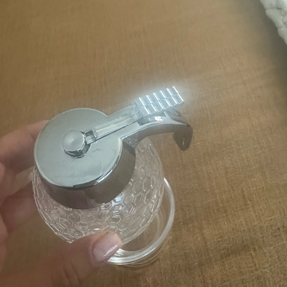 Silver‎ and Clear Honey Dispenser - Picture 3 of 7